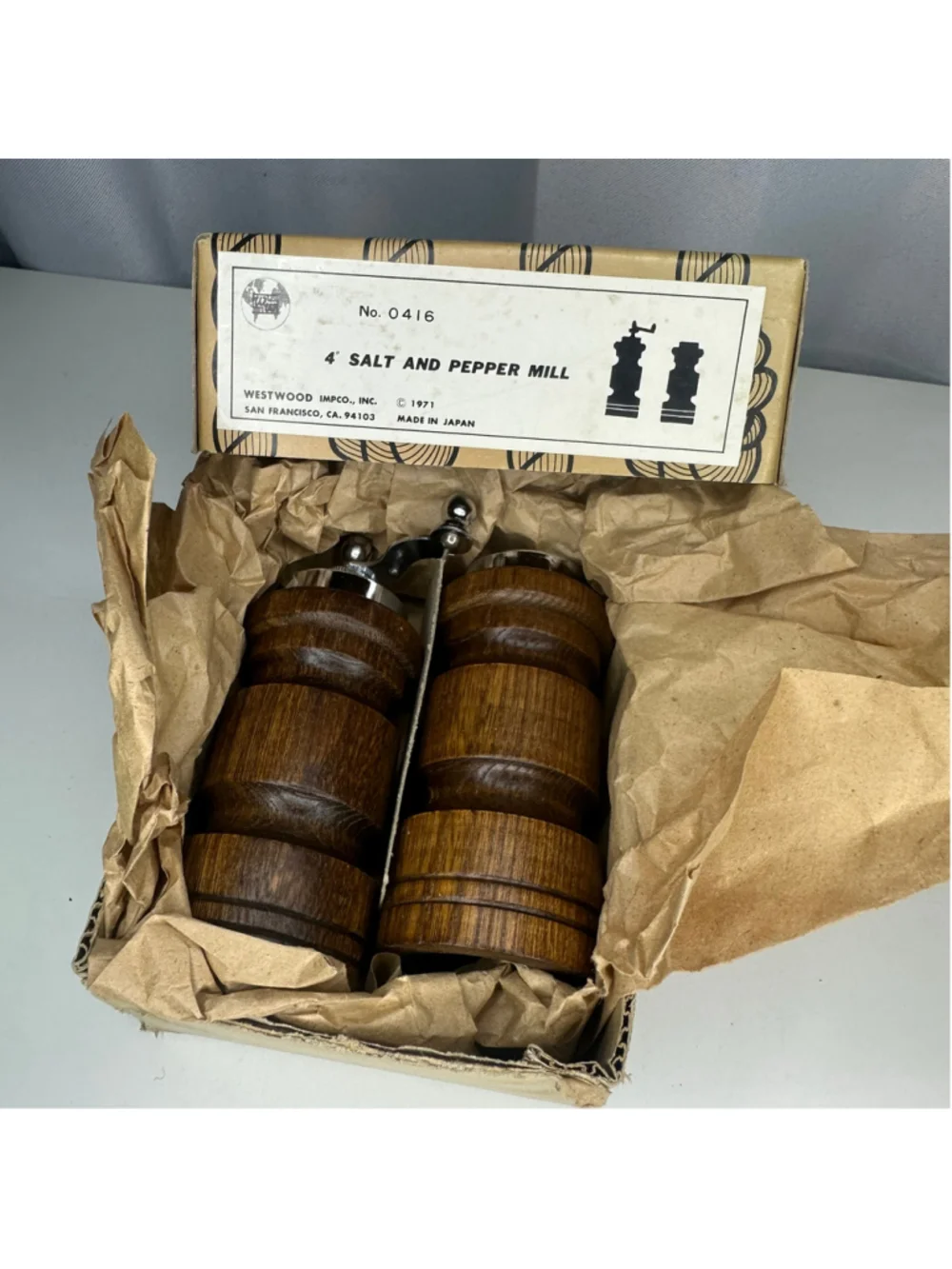 Vintage New In Box NIB Westwood Impco Brown & Silver 4